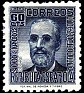 Spain 1936 Characters 60 CTS Blue Edifil 739